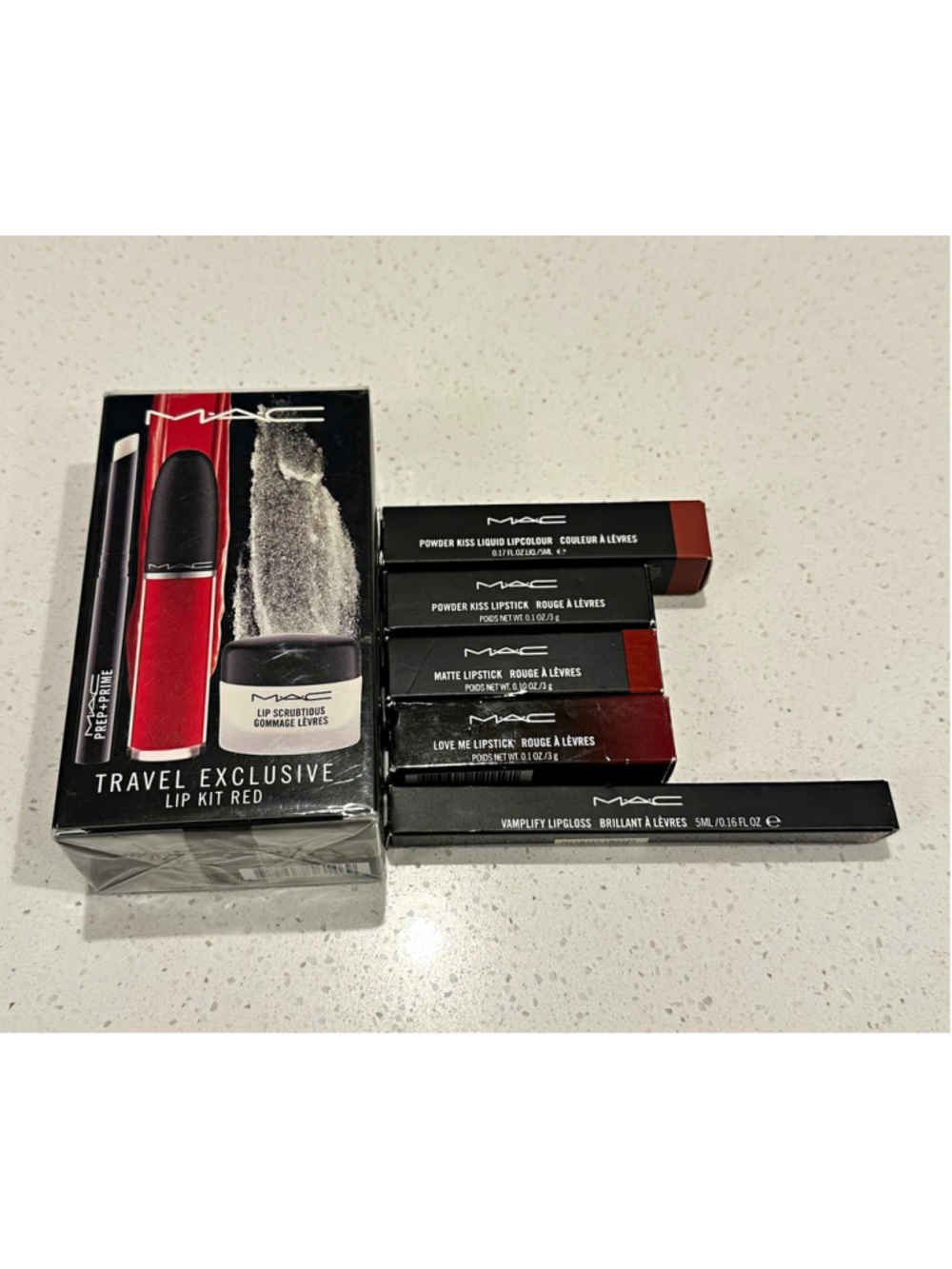 M·A·C Travel Lip Kit 7pc | Chili + Mull It Over + Absolute Score Bundle